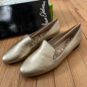 Sam Edelman Metallic Gold Flats